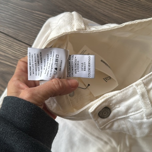 Boyish BY HER white Buttonfly denim jeans size 26 Bailey in Vertigo cut 0295 - Picture 11 of 16